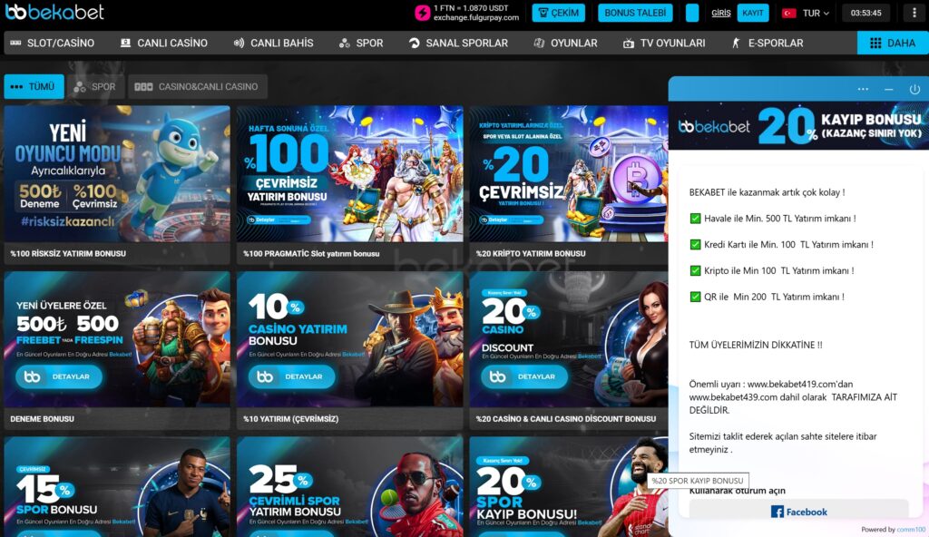 bekabet canlı destek