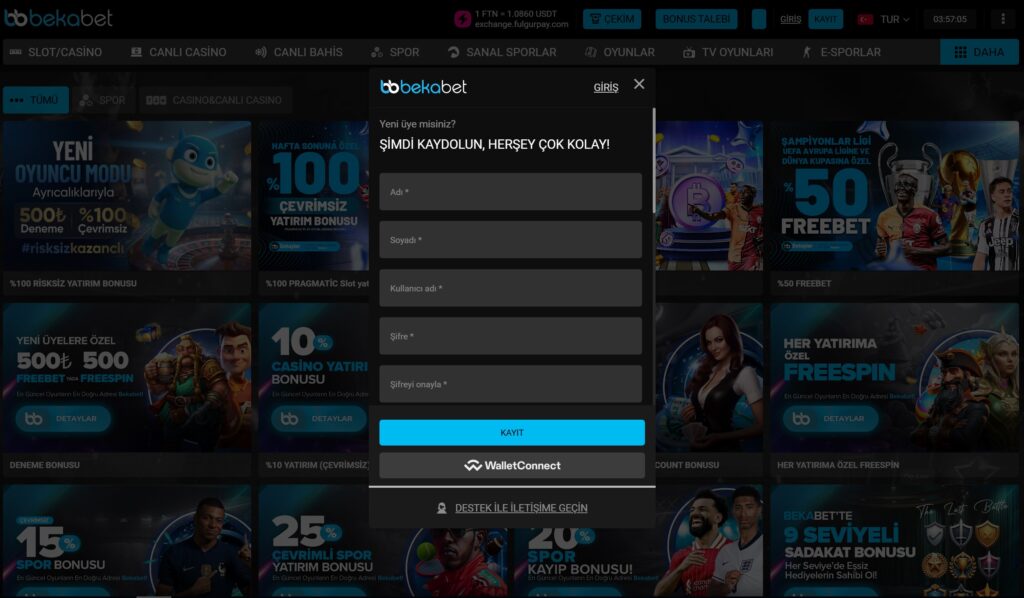 bekabet üyelik işlemleri